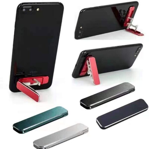 Suporte De Celular Dobrável Portátil De Alumínio Compacto Universal - Image 3