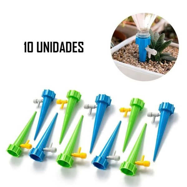 Kit 10 Peças Irrigadora De Planta Conta Gotas Regador Automático Gotejamento